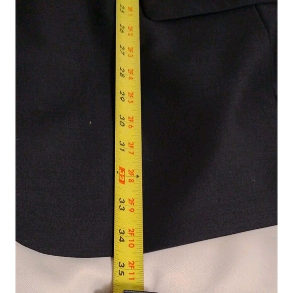 Jos A Bank Black Wool Tuxedo Jacket 48LG Center Vent Notch Lapel Blazer - Picture 5 of 9